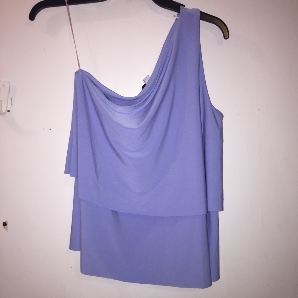 Flowy one shoulder off the shoulder top